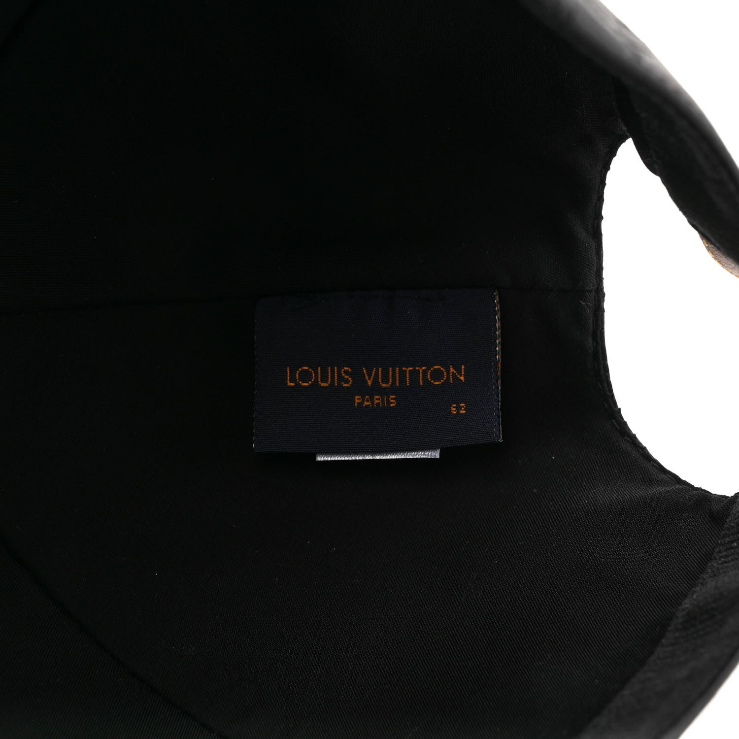 Louis Vuitton Calfskin Monogram Shadow Baseball Cap 62 Black 8 of 9