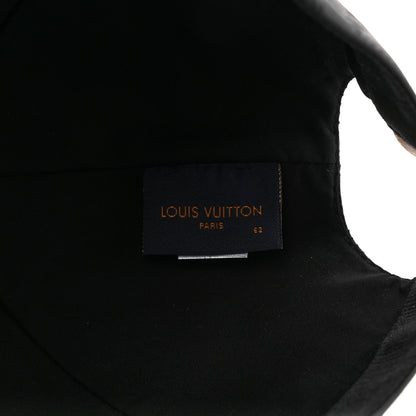 Louis Vuitton Calfskin Monogram Shadow Baseball Cap 62 Black 8 of 9
