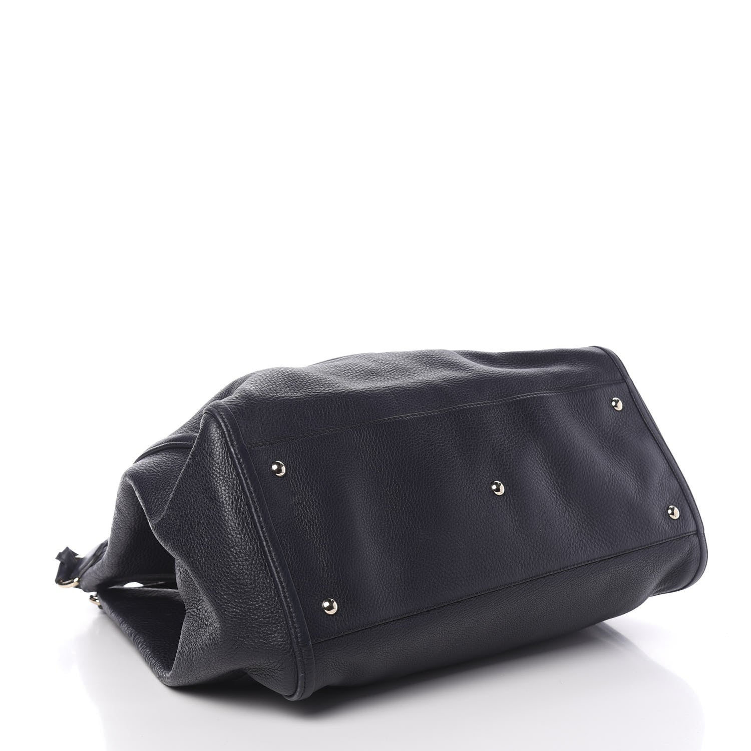 Gucci Pebbled Calfskin Large Soho Shoulder Bag Blue 4 of 10