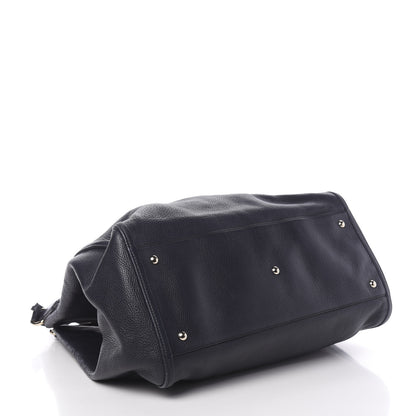 Gucci Pebbled Calfskin Large Soho Shoulder Bag Blue 4 of 10