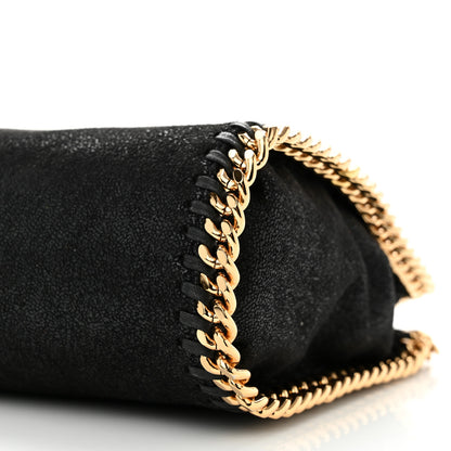Stella McCartney Shaggy Deer Mini Falabella Fold Over Tote Black 10 of 10