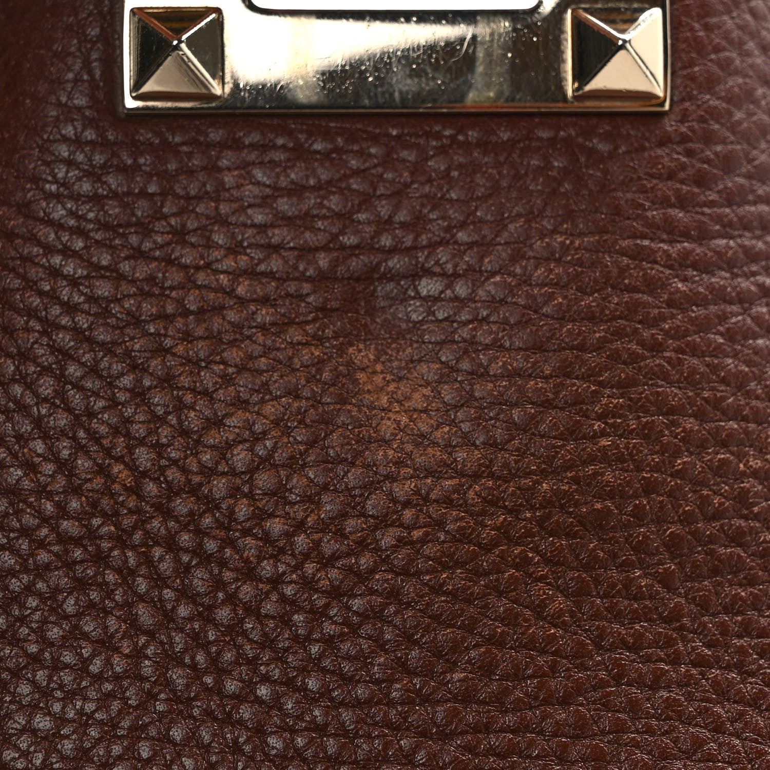 Valentino Garavani Pebbled Calfskin Small Rockstud Flip-Lock Messenger Bag Light Brown 11 of 11