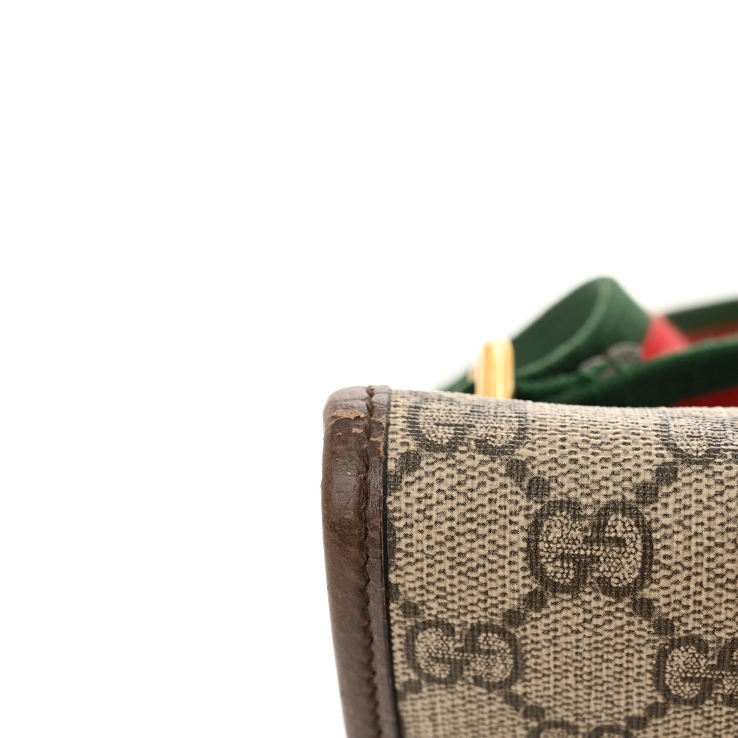 GG Supreme Monogram Neo Vintage Web Belt Bag Brown