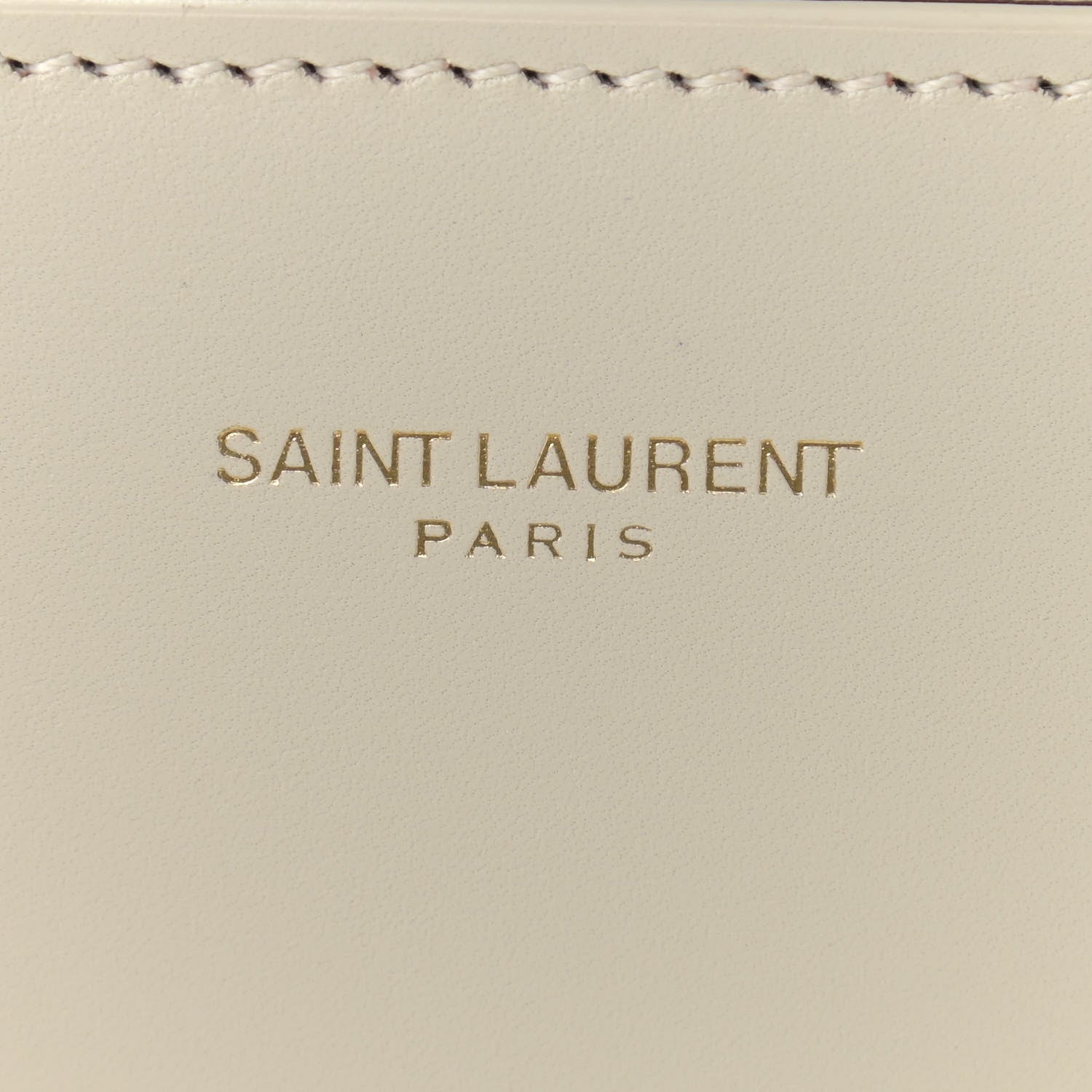 Saint Laurent Smooth Calfskin Medium Classic Monogram Cassandra Top Handle Crema Soft Rouge Legion 7 of 12