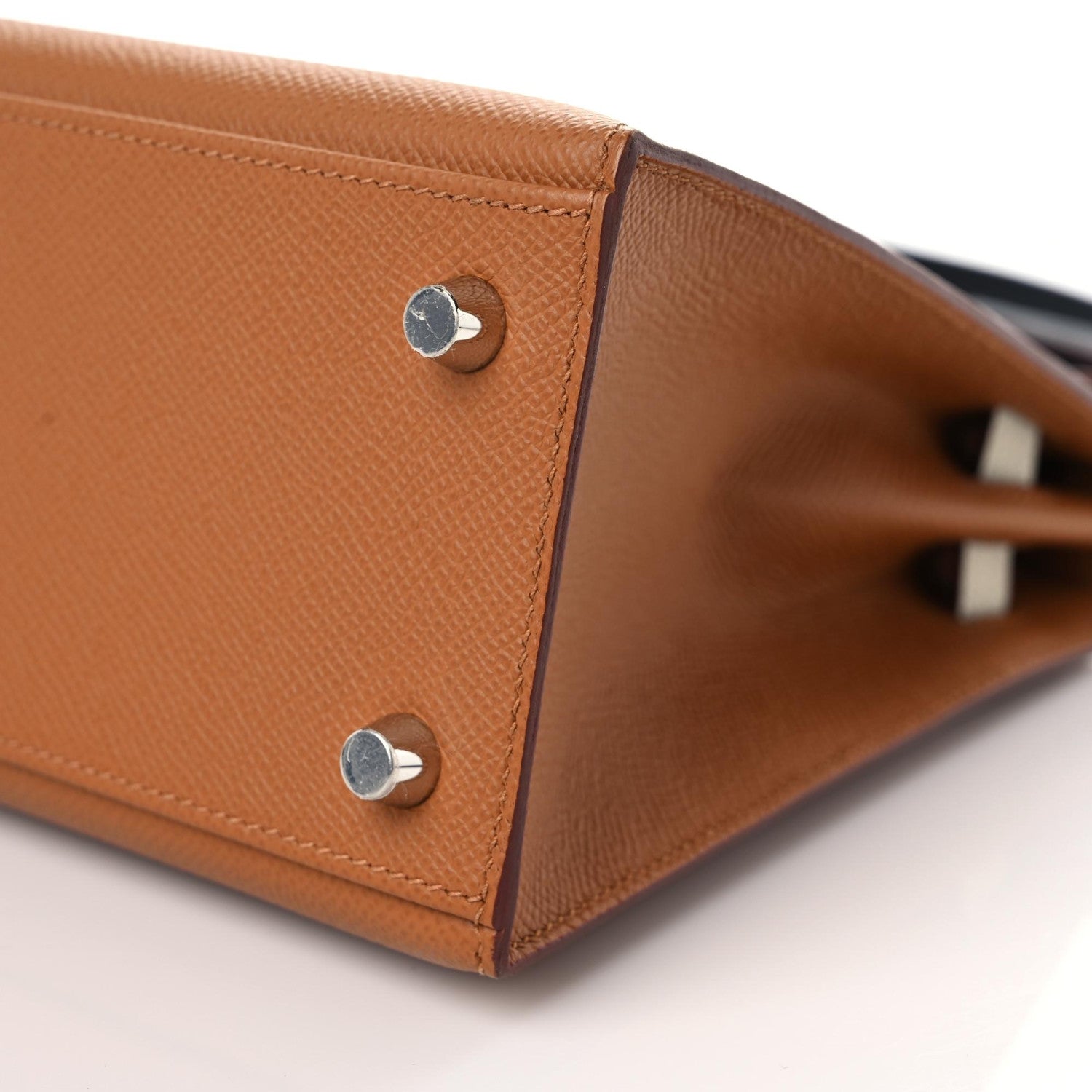 Hermes Epsom Verso Tri-Color Kelly Sellier 25 Gold Craie Black 5 of 10