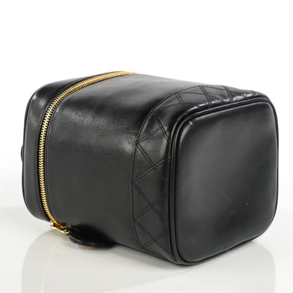 Chanel Lambskin Vanity Cosmetic Case Black 4 of 8