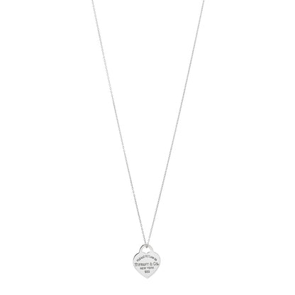Tiffany Sterling Silver Small Return To Tiffany Heart Pendant Necklace 1 of 4