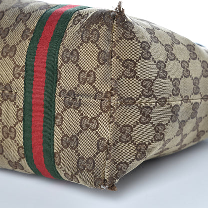 Gucci Monogram Medium Jolicoeur Tote Dark Brown 9 of 20