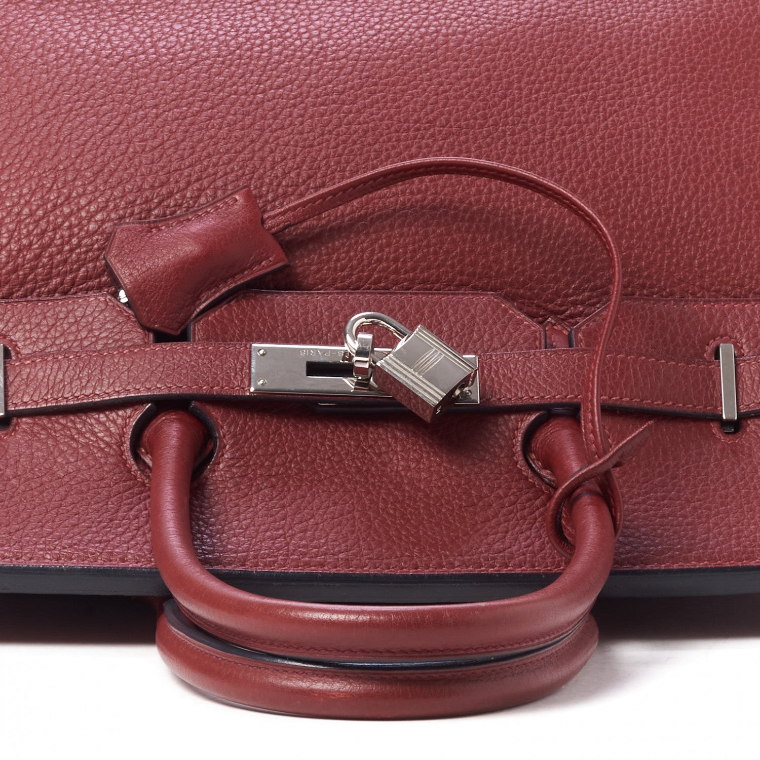Hermes Taurillon Clemence Birkin 35 Rouge H 8 of 30