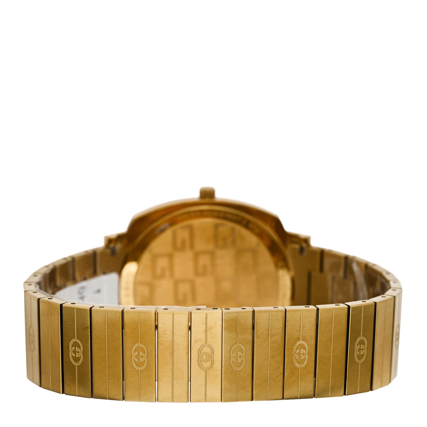 Stainless Steel 38mm Grip Quartz Watch Gold