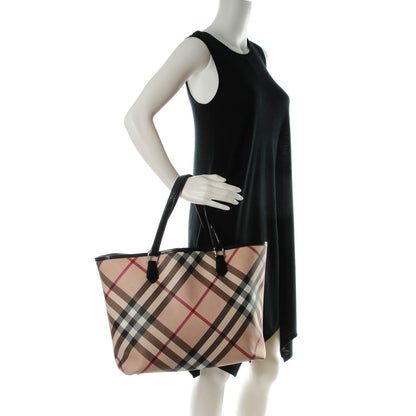 Burberry Nova Check Large Nickie Tote Black 2 of 9