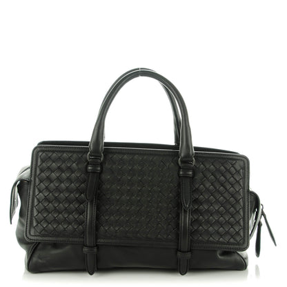 Bottega Veneta Nappa Intrecciato Medium Monaco Satchel Nero Black 1 of 8