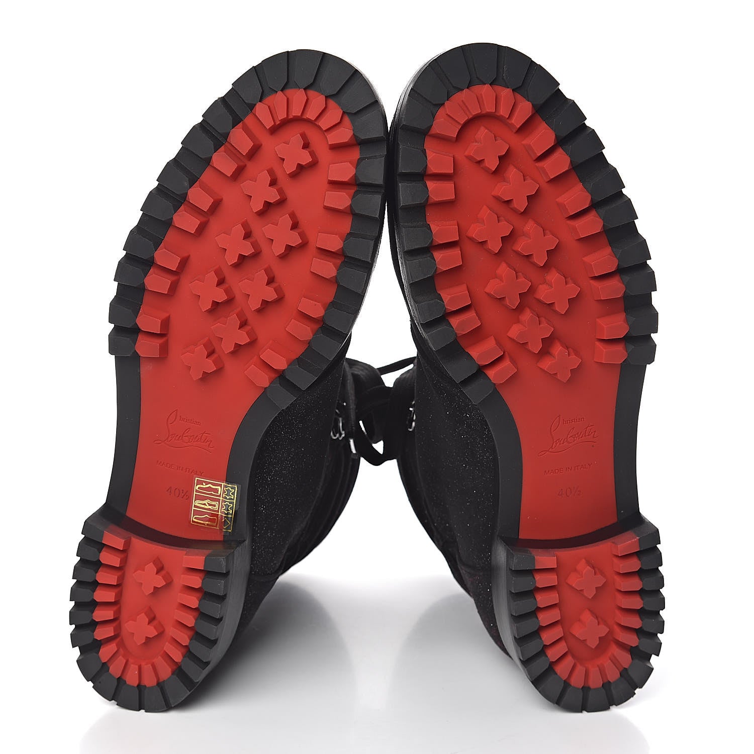 Christian Louboutin Crosta Star Who Runs Flat Boots 40.5 Black 5 of 7