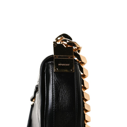 Burberry Lambskin Small Olympia Chain Shoulder Bag Black 7 of 13