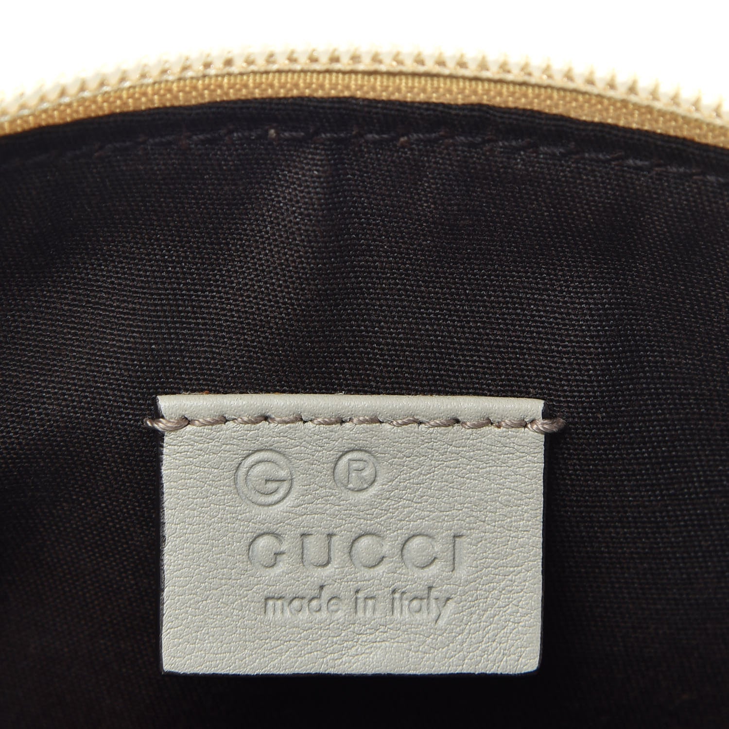 Gucci Guccissima Cosmetic Case Off White 6 of 7