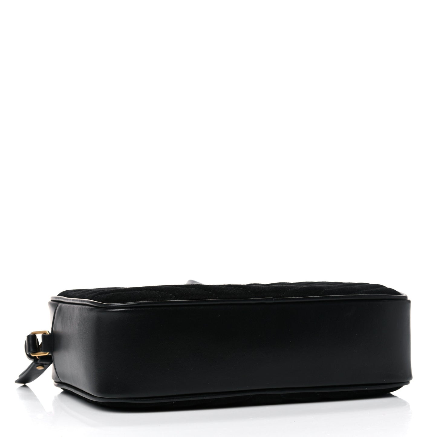 Suede Calfskin Monogram Lou Camera Bag Black
