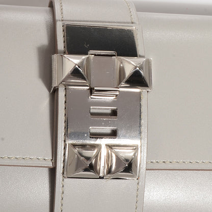 Hermes Tadelakt Medor Clutch 23 Gris Perle 9 of 10