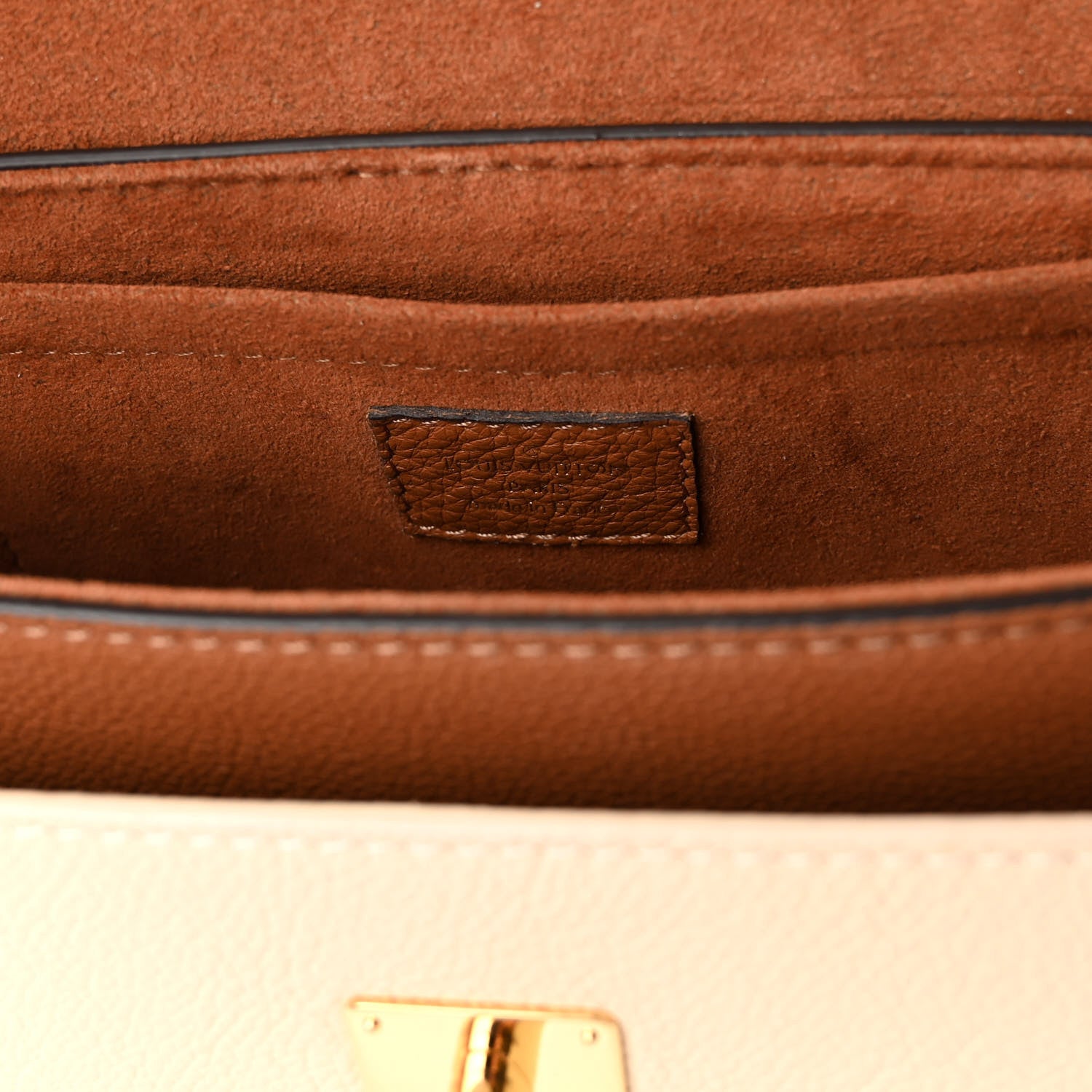Louis Vuitton Grained Calfskin Lockme Tender Chataigne Brown 6 of 11
