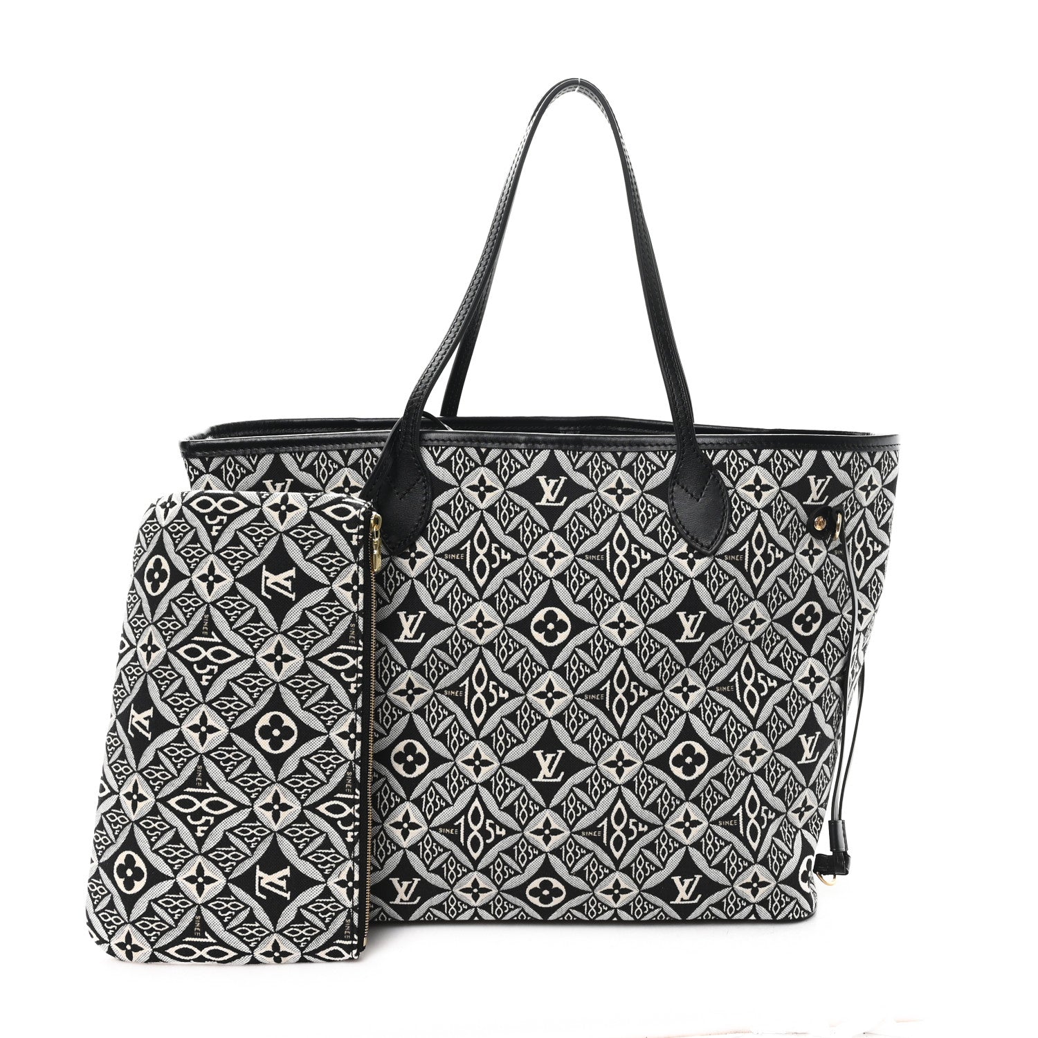 Louis Vuitton Jacquard Since 1854 Neverfull MM Grey 2 of 12