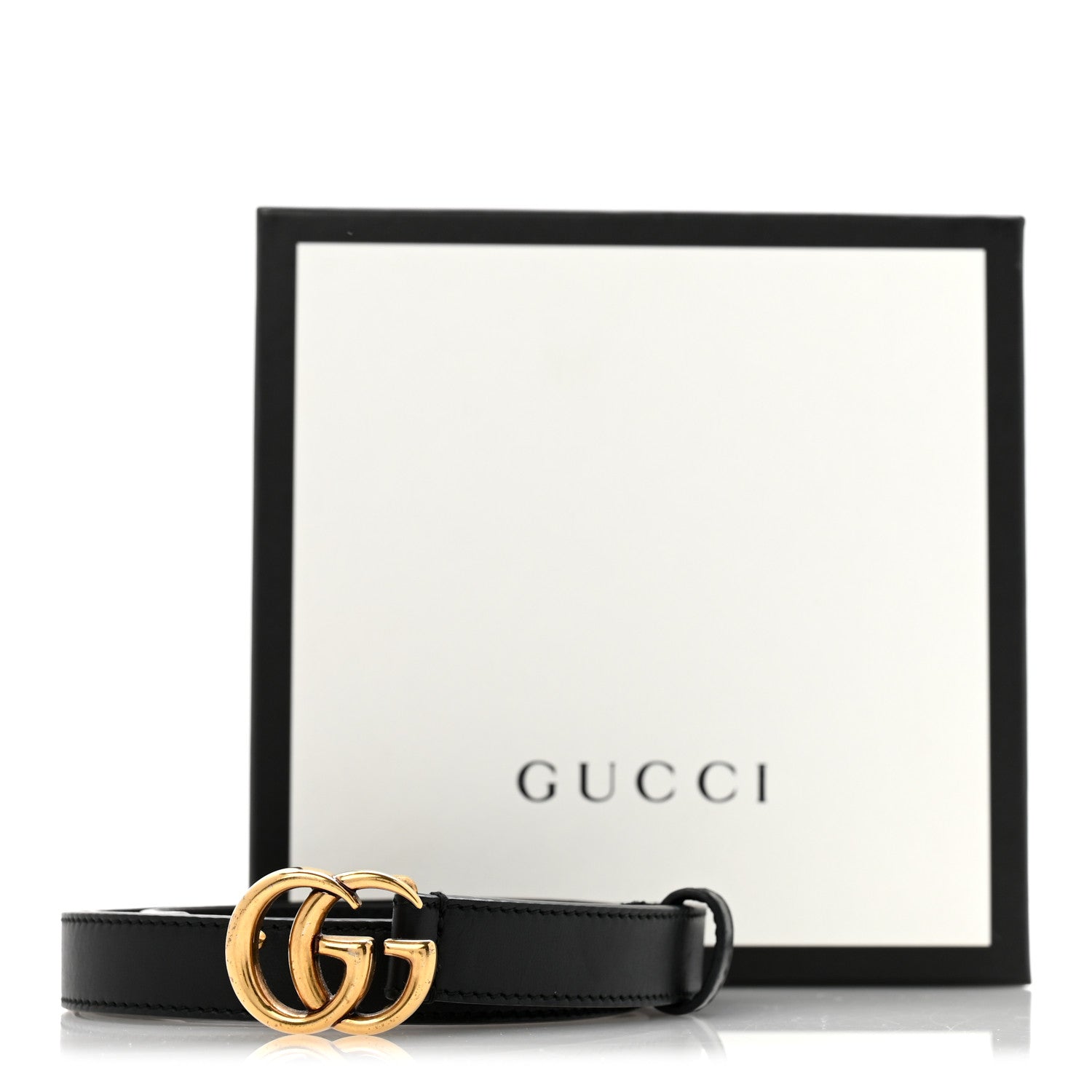 Gucci Calfskin Double G 20mm Belt 95 38 Black 9 of 9