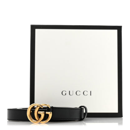 Gucci Calfskin Double G 20mm Belt 95 38 Black 9 of 9