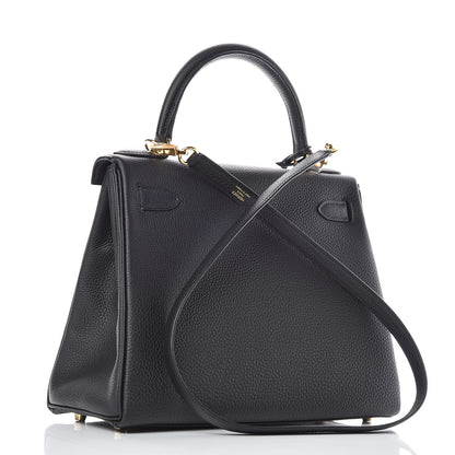 Hermes Togo Kelly Retourne 28 Black 4 of 42