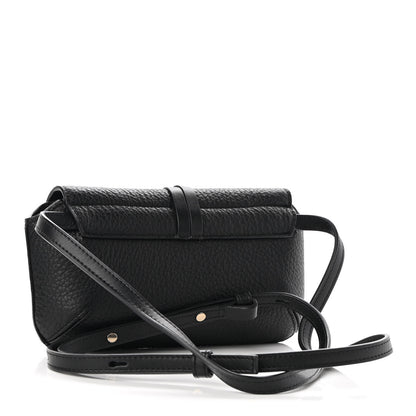 Chloe Grained Calfskin Alphabet Crossbody Pouch Black 3 of 8