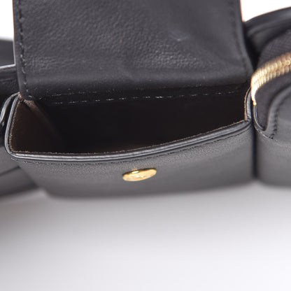 Fendi Vitello Grace 3 Pocket Mini Crossbody Bag Matte Black 9 of 12