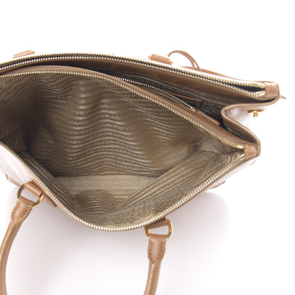 Prada Saffiano Large Galleria Double Zip Tote Caramel 7 of 23