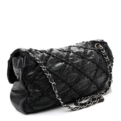 Chanel Calfskin Ultra Stitch Oversize Flap Black 3 of 10