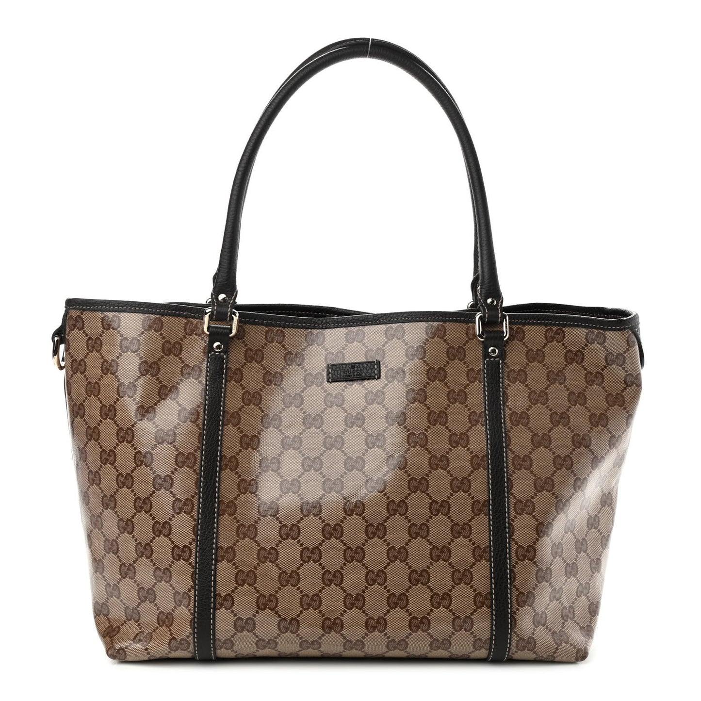 Crystal Monogram Medium Joy Tote Beige Ebony Testa di Moro