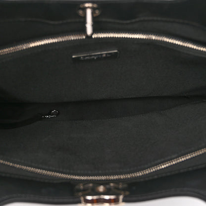 Chanel Shiny Aged Calfskin Quilted Large 31 Shopping Bag Black 5 of 11