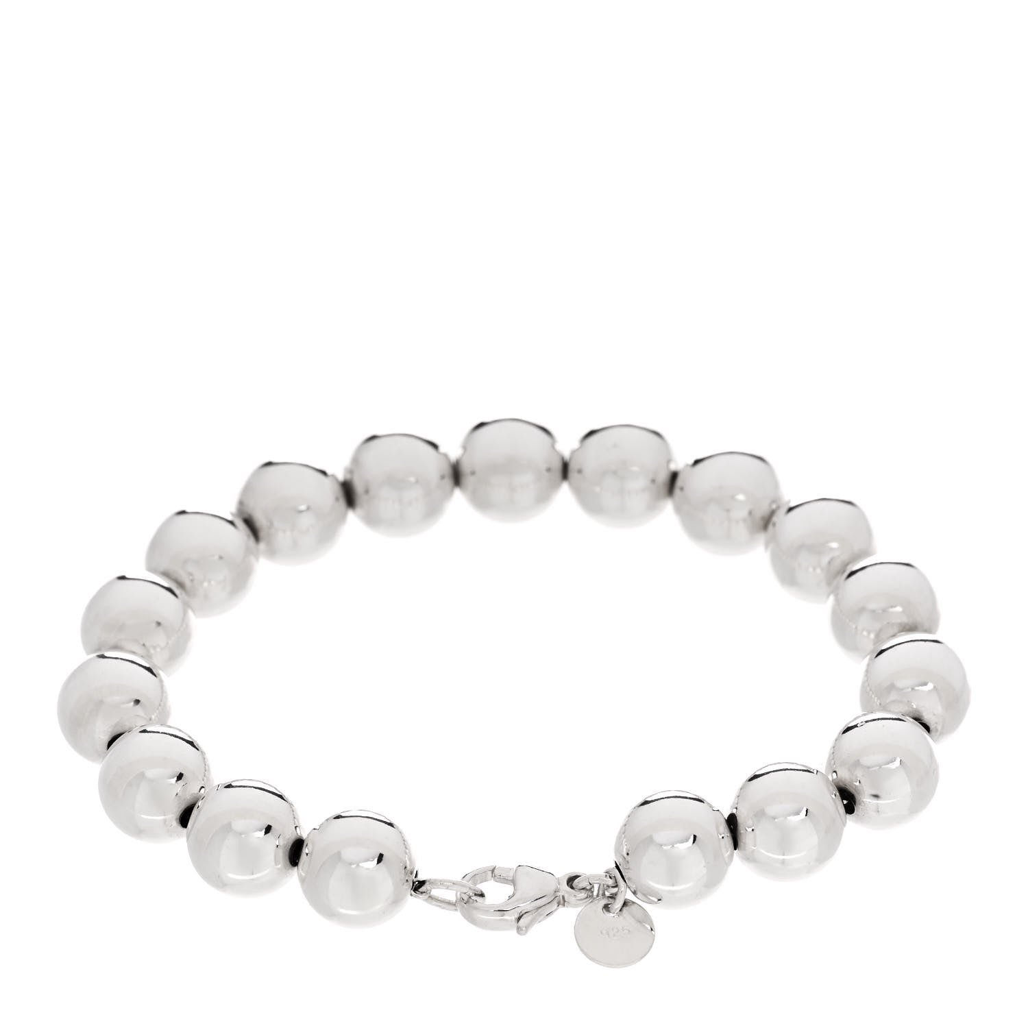 Tiffany Sterling Silver 10mm HardWear Ball Bracelet 2 of 4