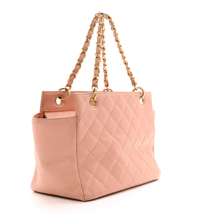 Chanel Caviar Quilted Petit Timeless Shopping Tote PTT Pink 3 of 16