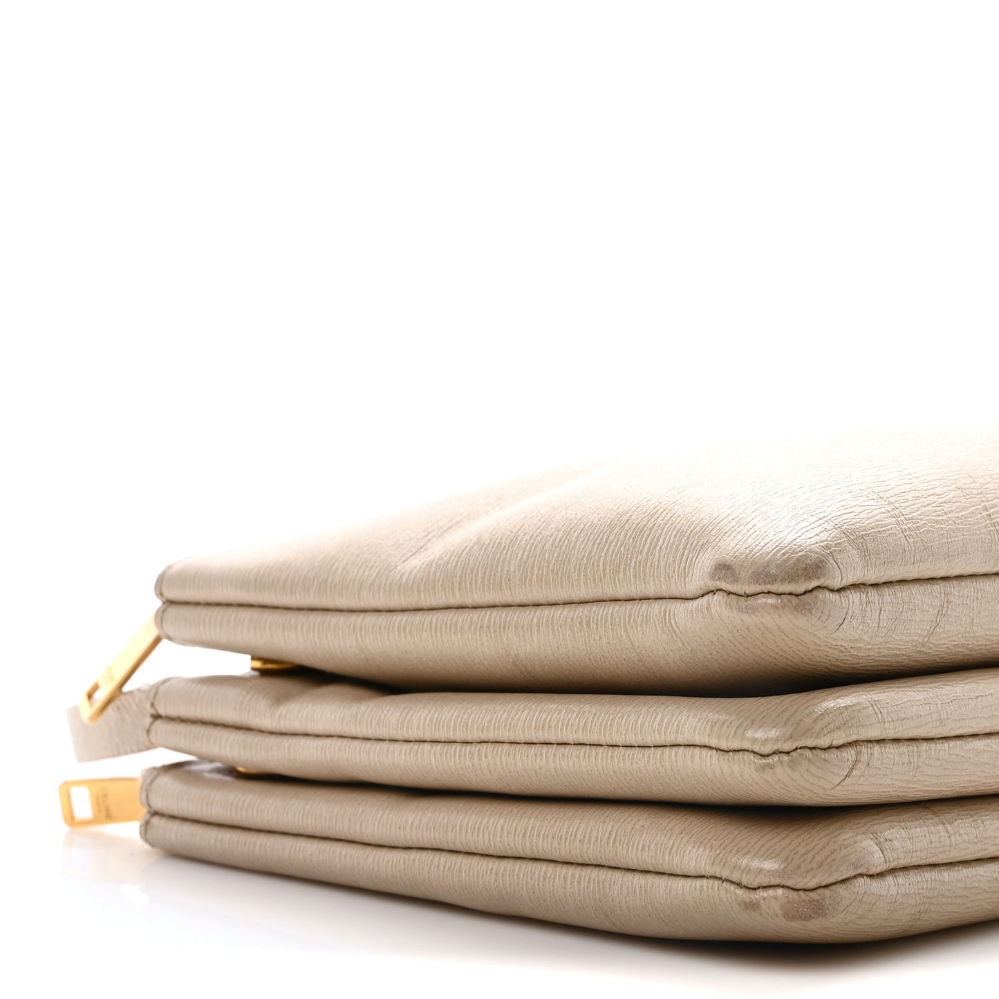 Liege Calfskin Small Trio Crossbody Bag Taupe