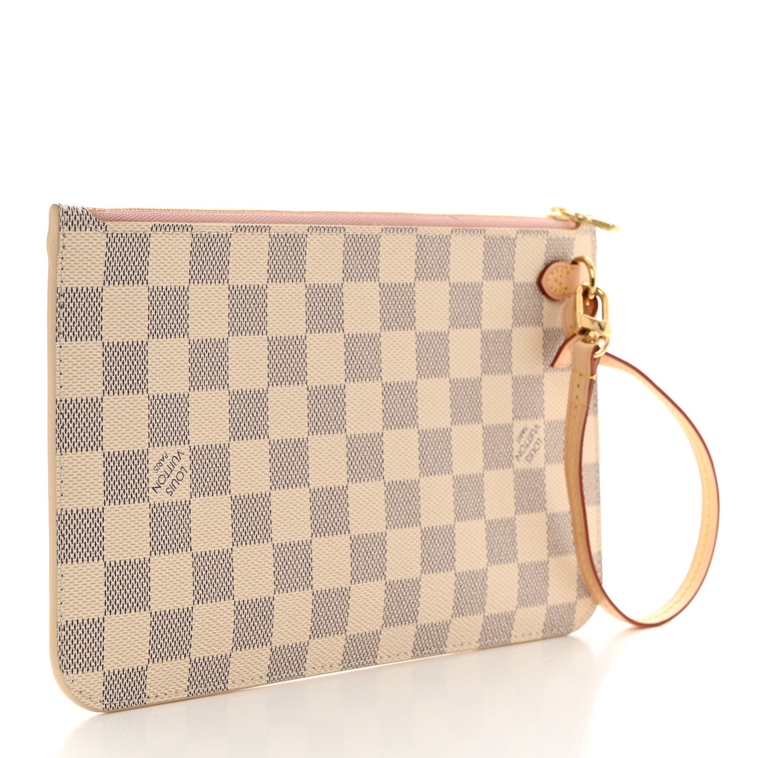 Louis Vuitton Damier Azur Neverfull MM GM Pochette Rose Ballerine 3 of 6