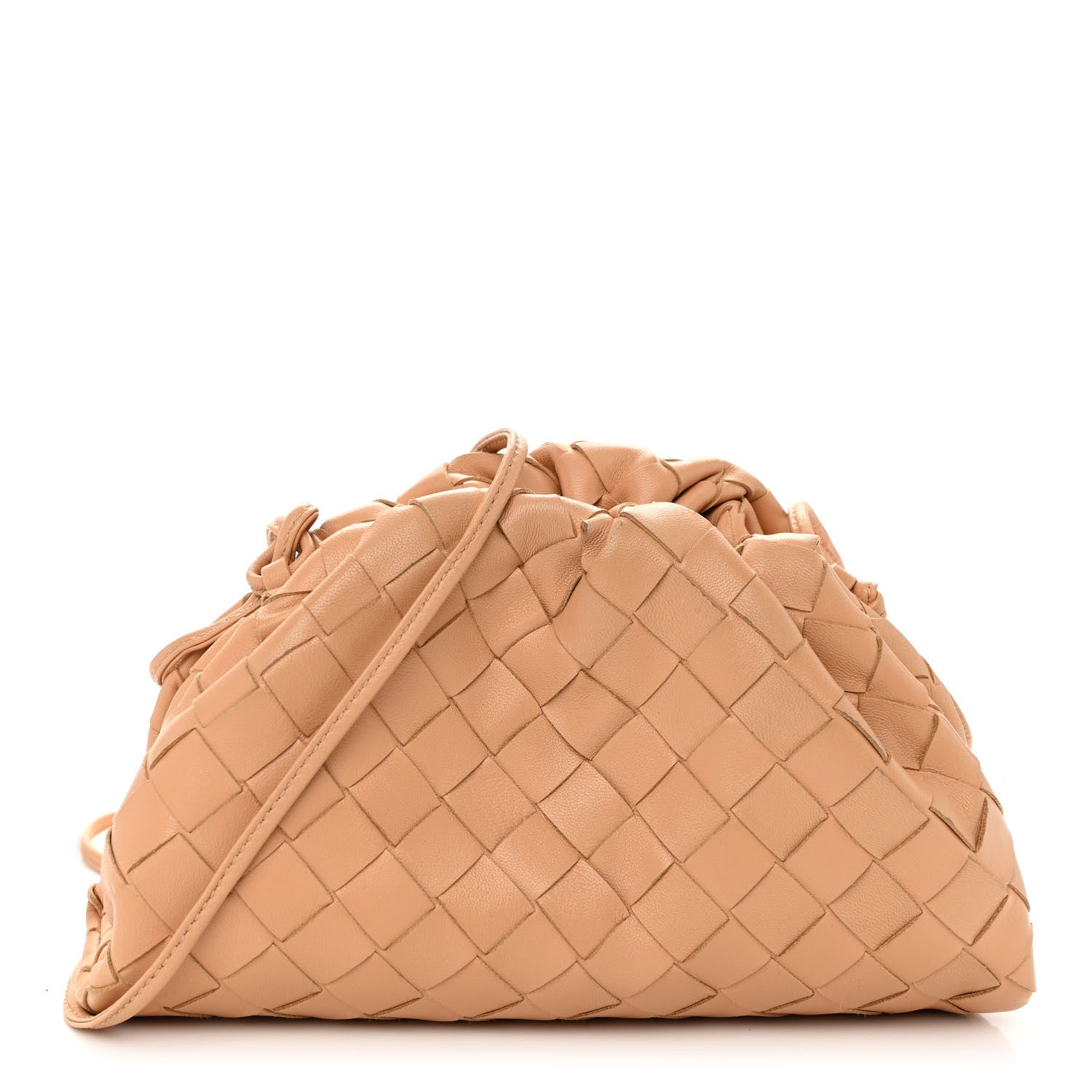 Bottega Veneta Nappa Intrecciato The Mini Pouch Almond 1 of 10