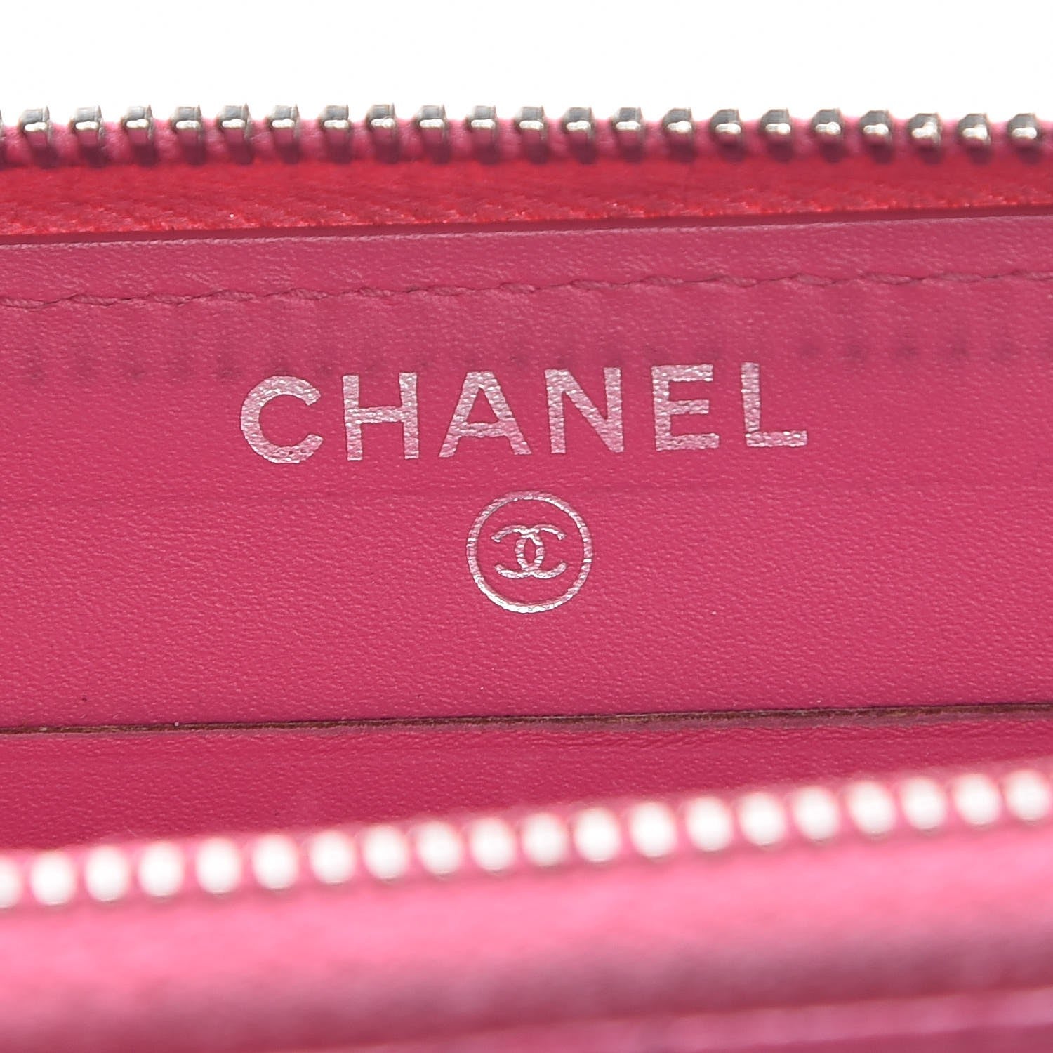 Chanel Caviar Quilted Small Zip Around Wallet Pink 6 of 12
