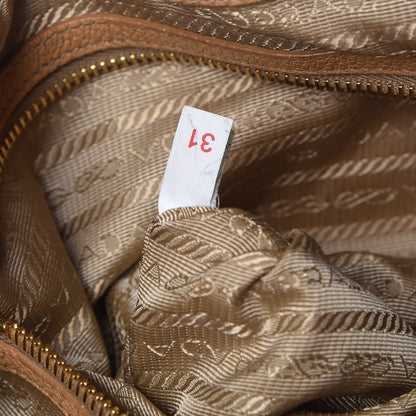 Prada Vitello Daino Drawstring Bucket Tan 8 of 8