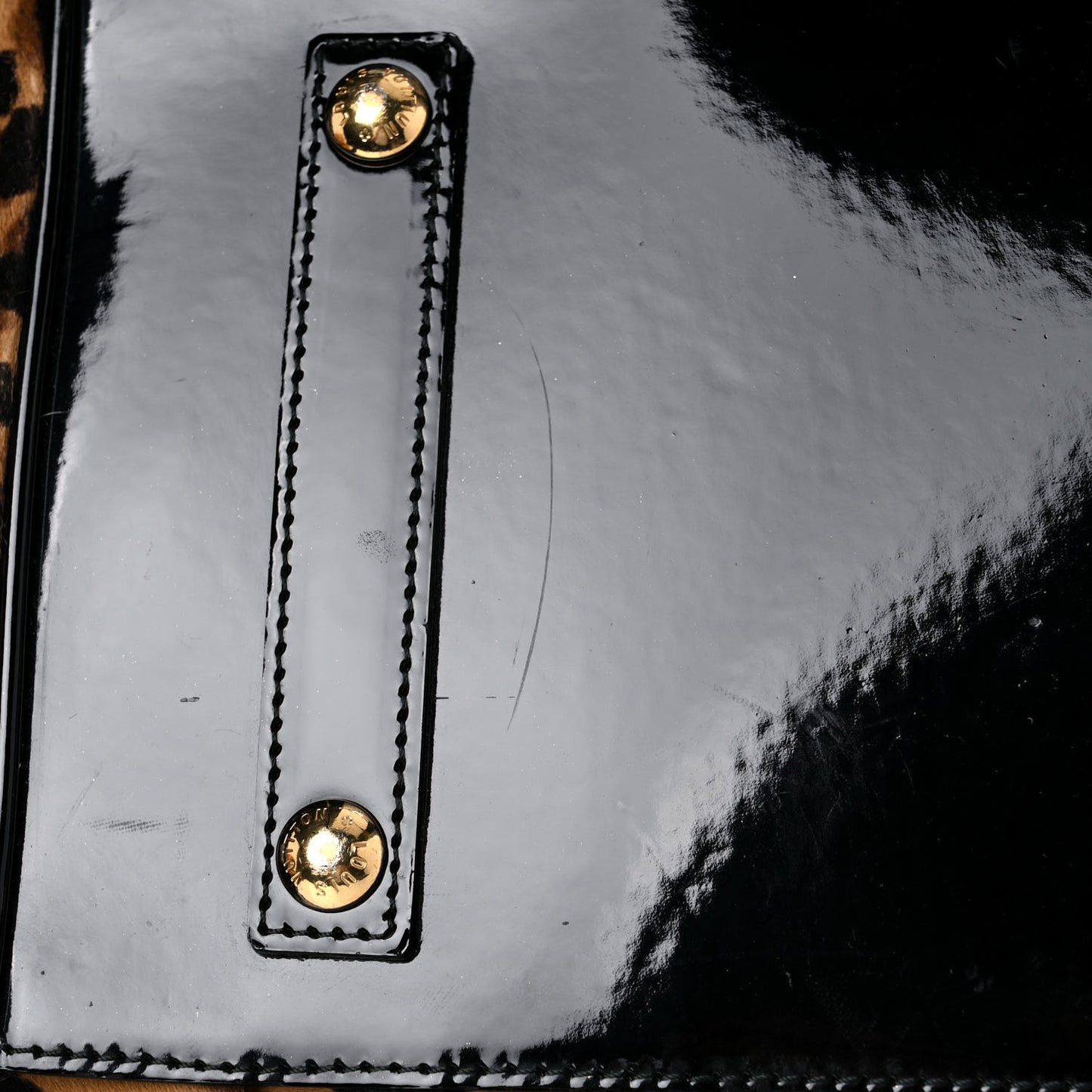 Monogram Leopard Stephen Bag