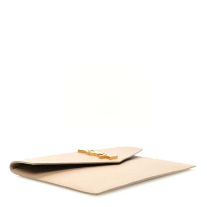 Saint Laurent Grain De Poudre Uptown Pouch Dark Beige 4 of 7