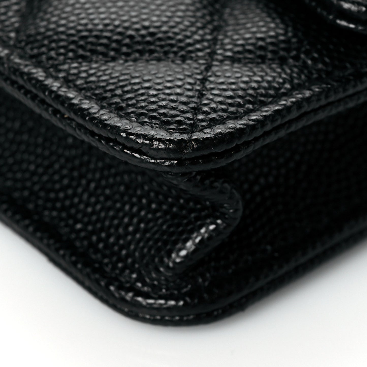 Caviar Quilted Mini Chain Bag Black