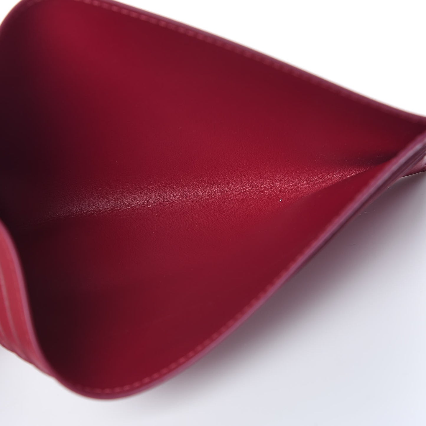 Calfskin Felicie Card Holder Insert Fuchsia