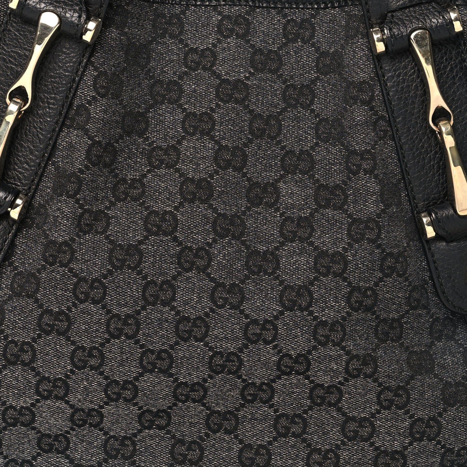 Gucci Monogram Medium Pelham Shoulder Bag Black Grey 8 of 10