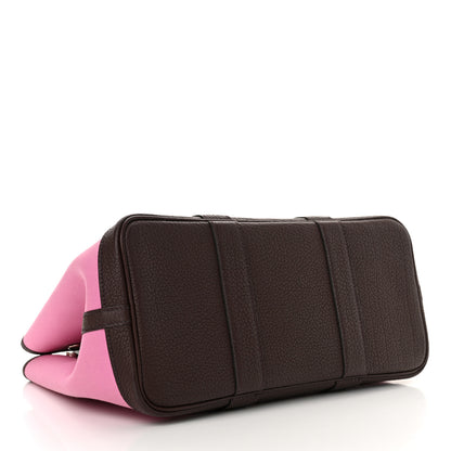 Hermes Toile Militaire Vache Country Garden Party 30 TPM Bubblegum Rouge Sellier 4 of 10
