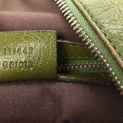 Gucci Calfskin Enamel Blondie Hobo Green 7 of 15