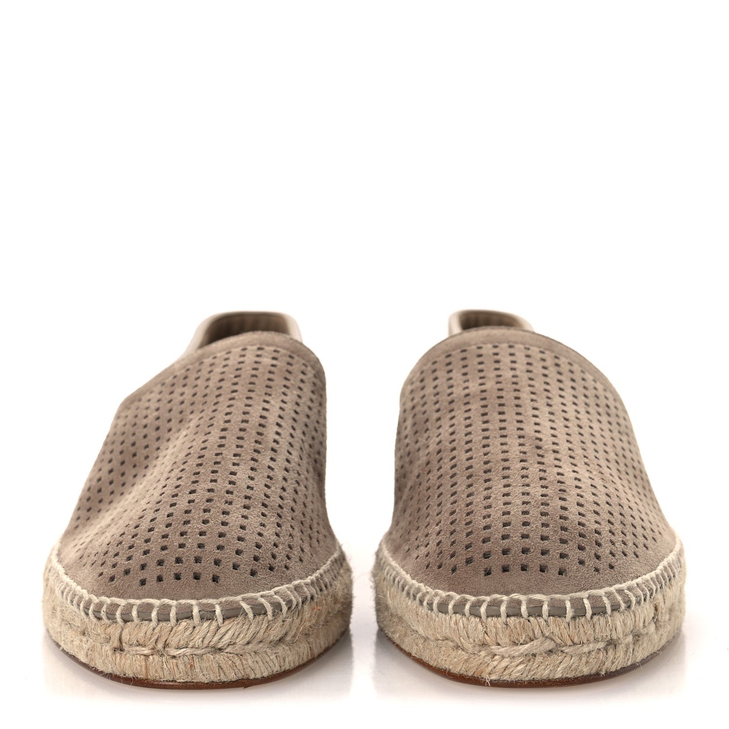 Hermes Suede Goatskin Mens Enrique Espadrilles 42 Beige Sable 3 of 11