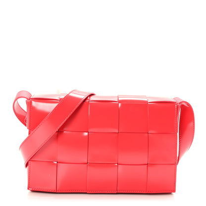 Bottega Veneta Patent Maxi Intrecciato Cassette Crossbody Bag Firework 1 of 8