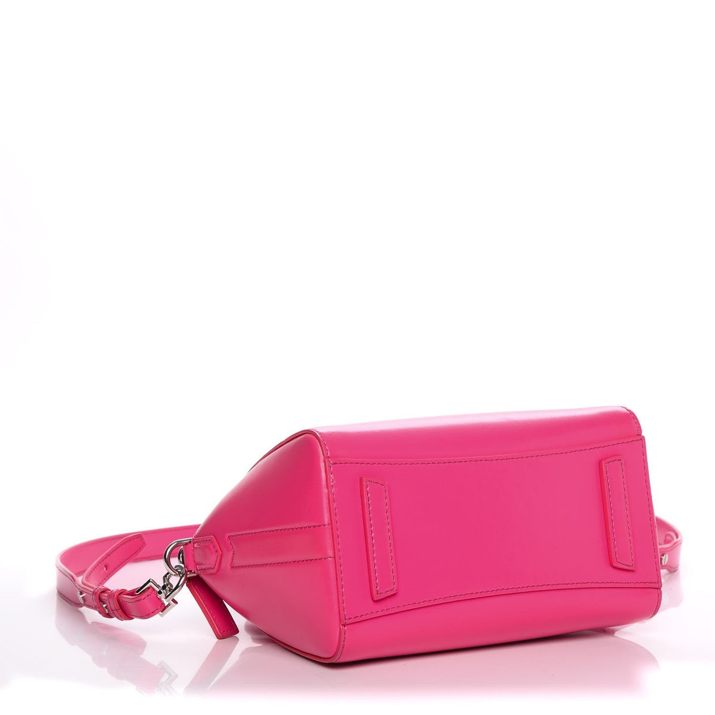 Shiny Lord Calfskin Mini Antigona Shocking Pink