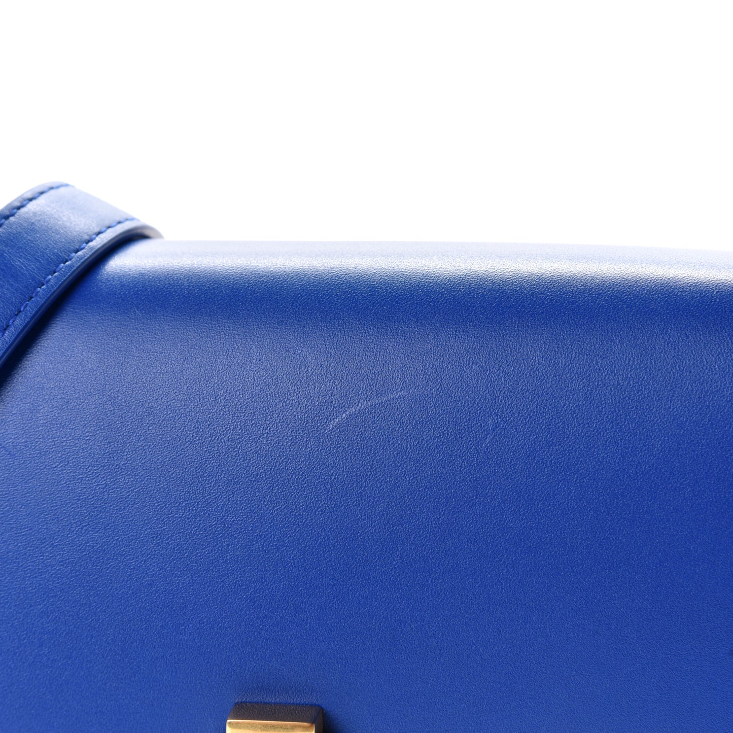 Smooth Calfskin Carre Satchel Royal Blue